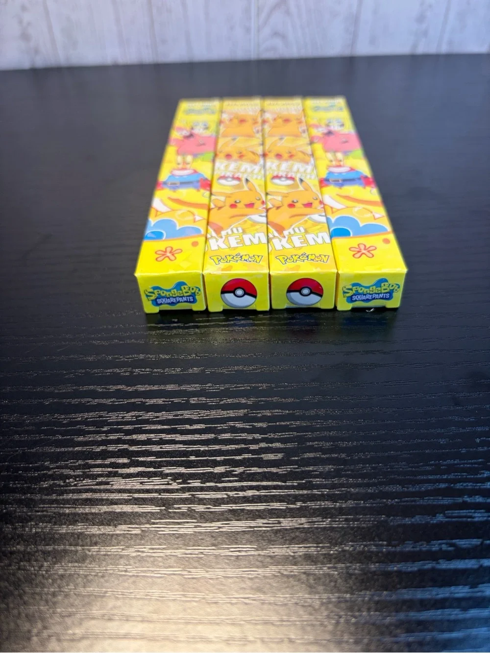 4Pcs Pikachu (2) And Sponge Bob (2) BLIND BOX PENS (4)